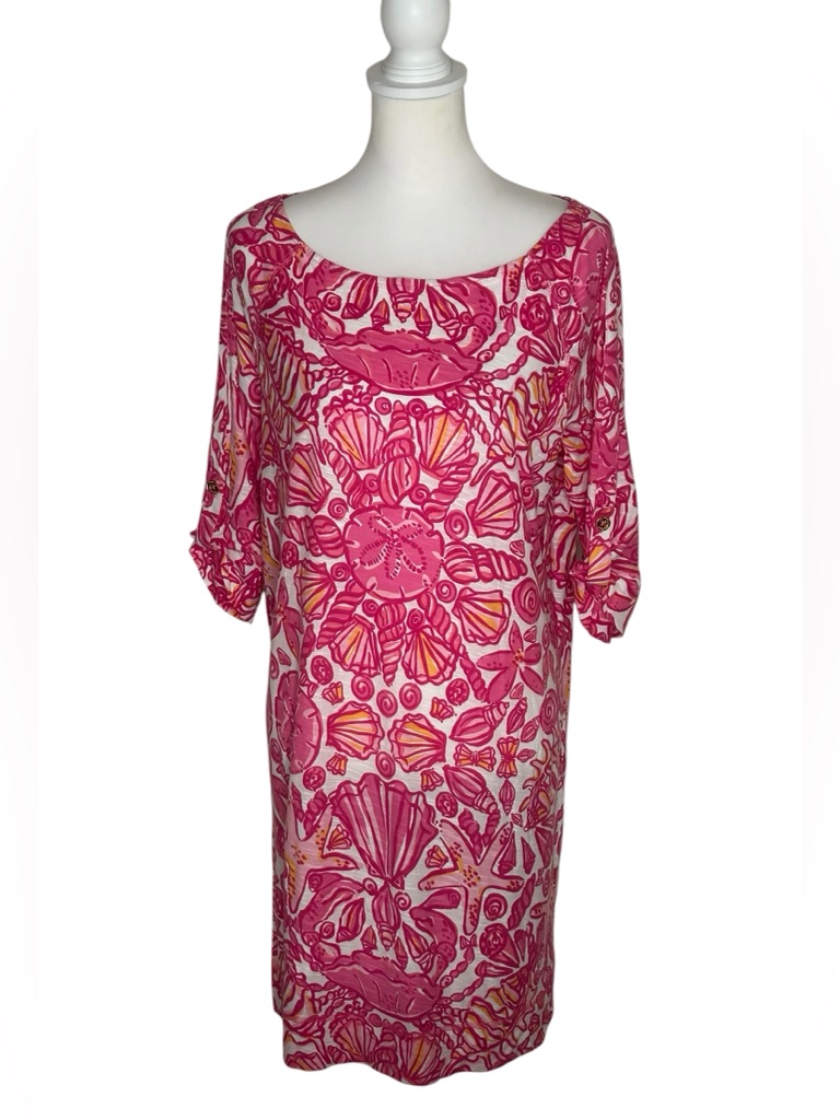 Lilly Pulitzer Euc Camie Tunic Dress Sailors Valentine Sz M Resortwear Beach